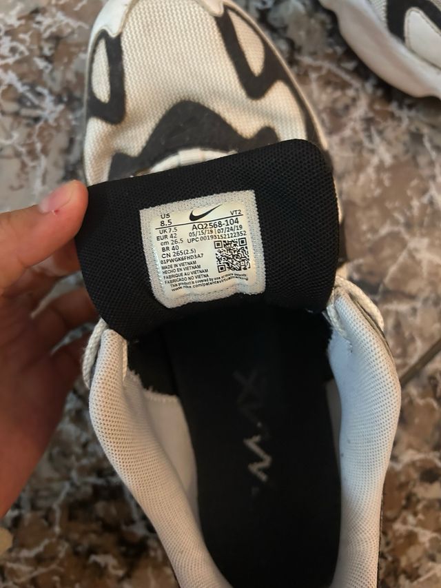 Zapatillas Nike Air 200 Negro Blanco