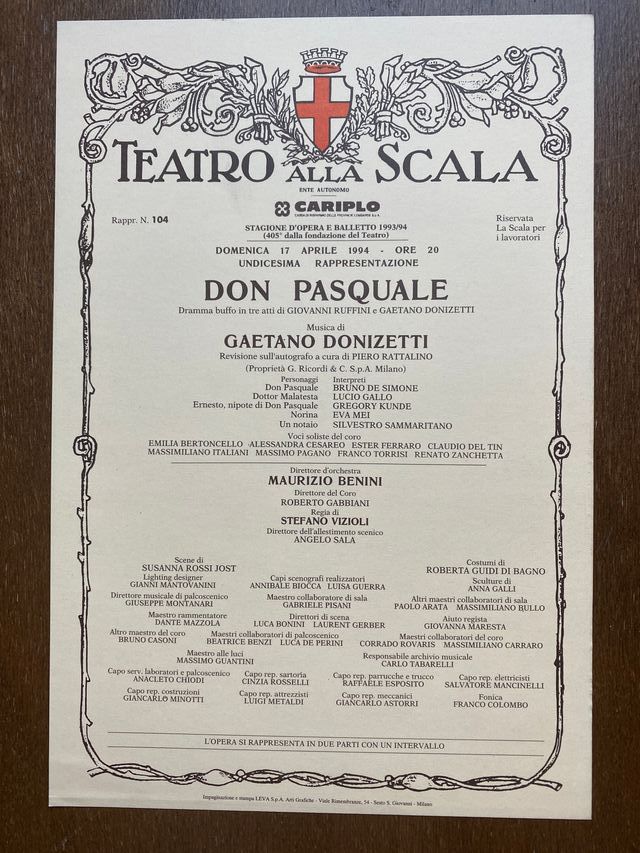 Don Pasquale de Gaetano Donizetti