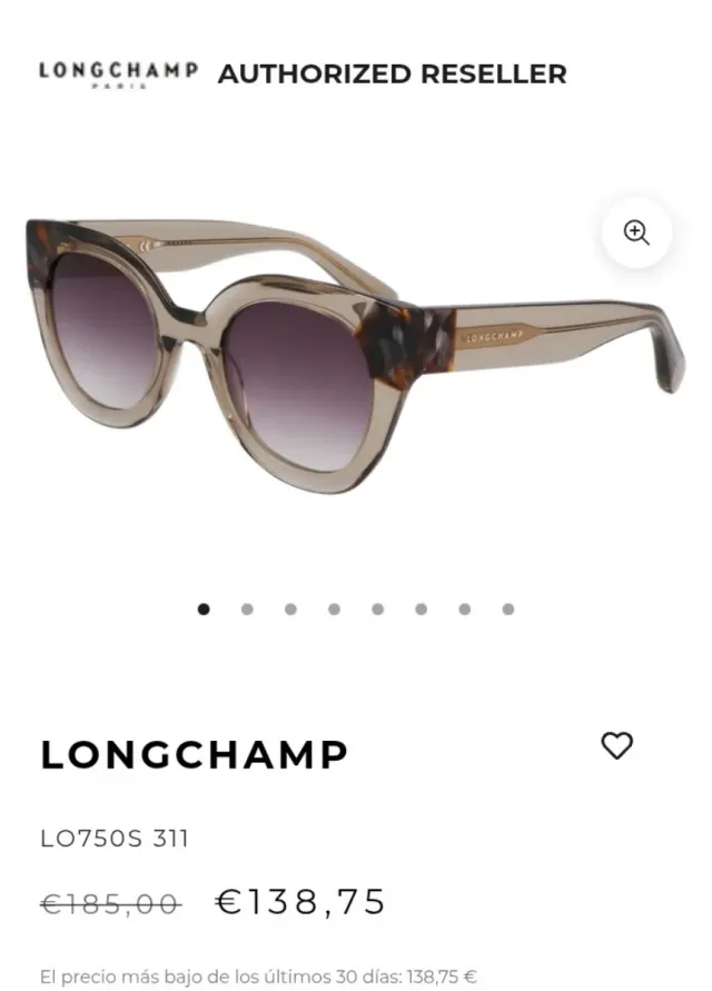 Gafas de sol Longchamp verdes mujer