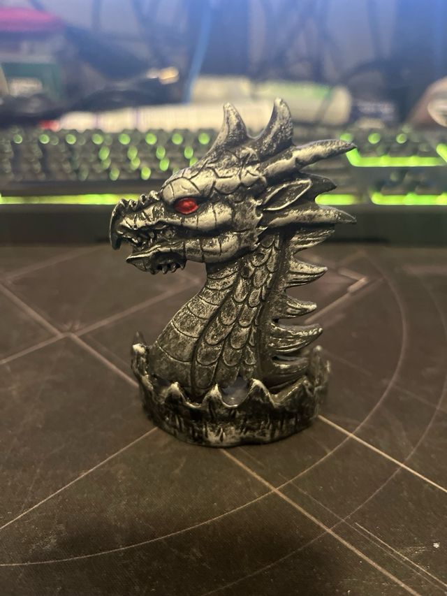 Portavelas Calavera Turban Plata