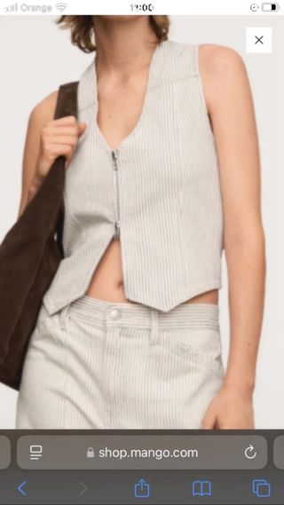 Chaleco con cremallera doble