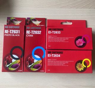 Juego Cartuchos Epson T2631, T2632, T2633, T2634