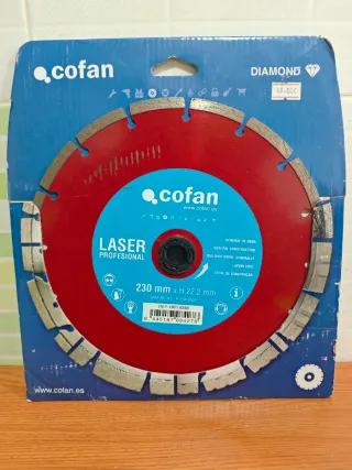 Disco Diamante Cofan Laser Profesional 230mm