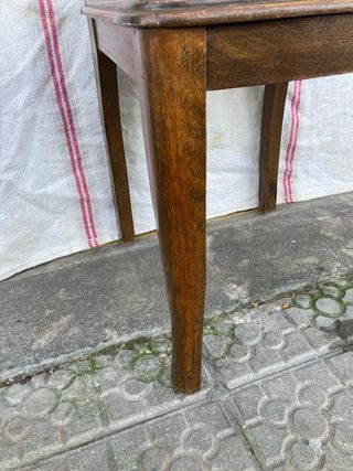 Silla antigua Art Decó madera y tela
