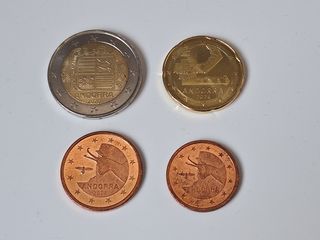 Monedas euro Andorra (cambio)