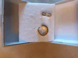 Pendientes chapados oro con circonitas