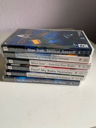 Lote 6 Juegos PSP: Mind, Geronimo Stilton, Star Tr