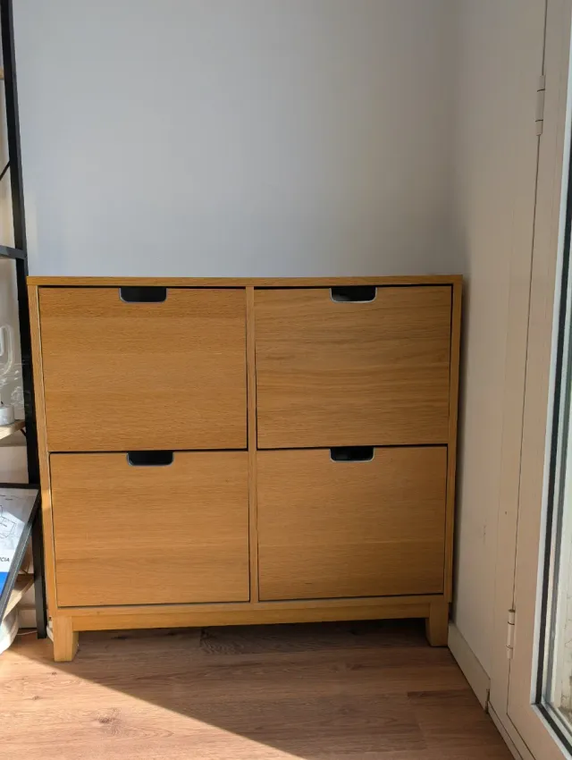 Zapatero STÄLL IKEA Roble 4 Compartimentos