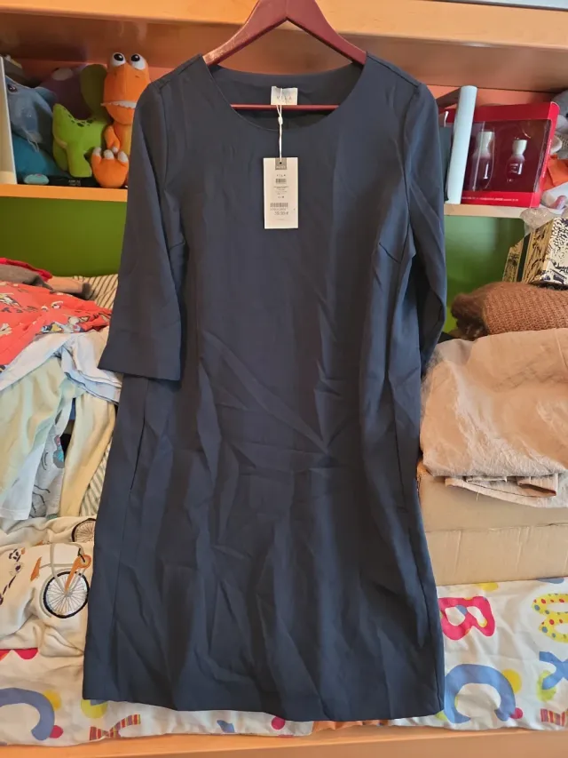 Vestido Vila Gris Talla M