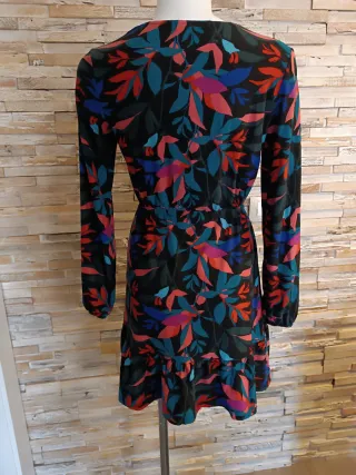 Vestido midi estampado floral