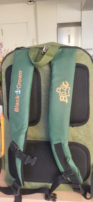 Mochila Black Crown Verde y Naranja