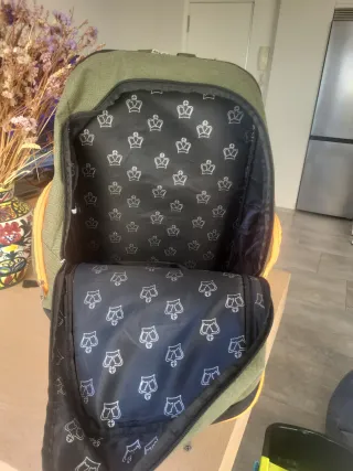 Mochila Black Crown Verde y Naranja