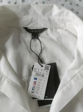 Blusa Cortefield Blanca Mujer