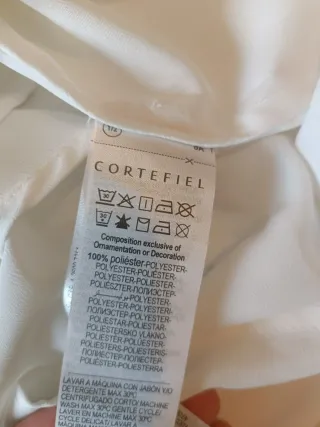 Blusa Cortefield Blanca Mujer