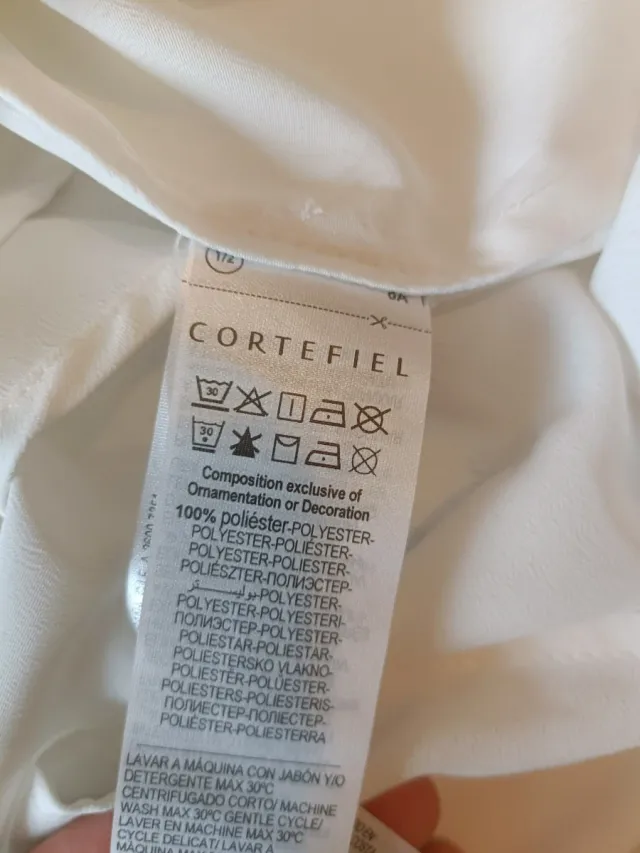 Blusa Cortefield Blanca Mujer