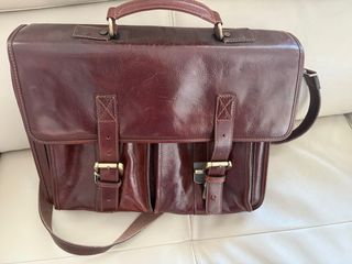 Maletín de piel italiano para documentos