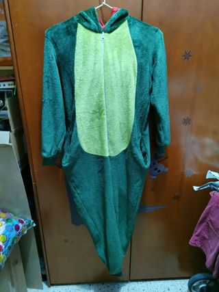 Pijama/Disfraz Dinosaurio Verde Talla Única