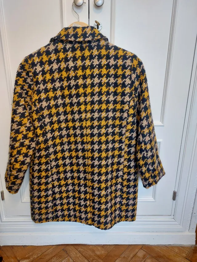 Abrigo Mango Houndstooth Talla M