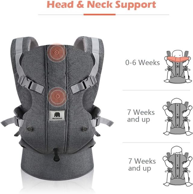 Portabebés Meinkind gris