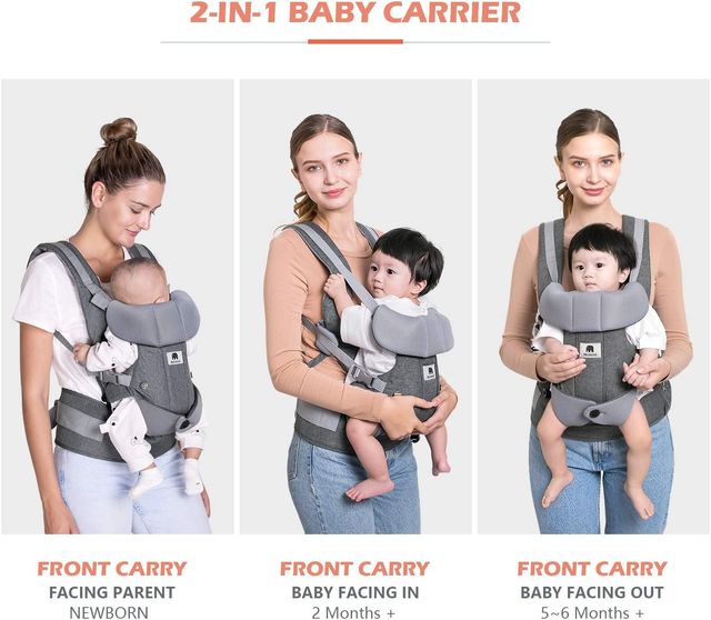 Portabebés Meinkind gris