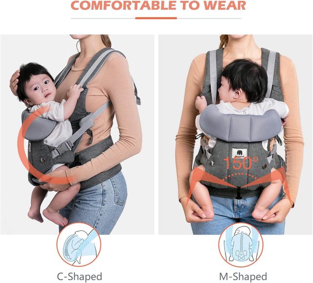 Portabebés Meinkind gris