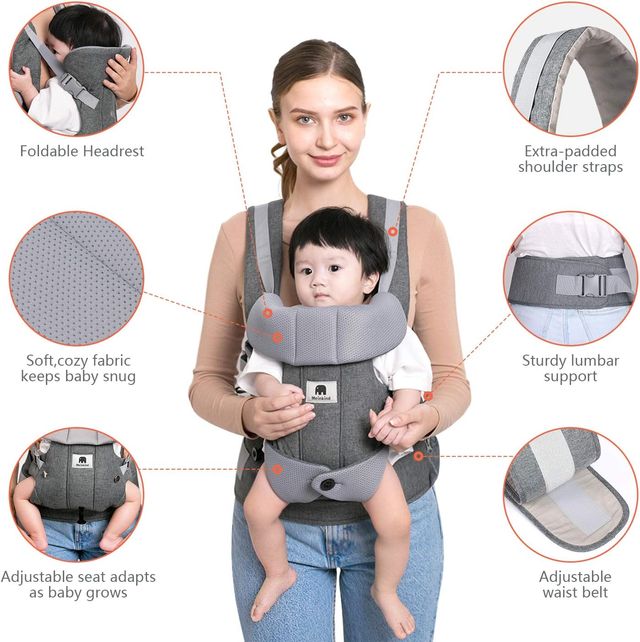 Portabebés Meinkind gris