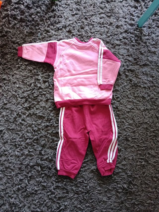 Conjunto deportivo Adidas niña rosa talla 74cm