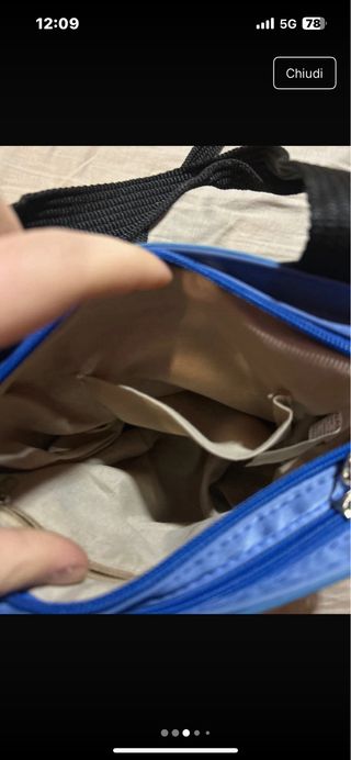 Borsa a tracolla blu