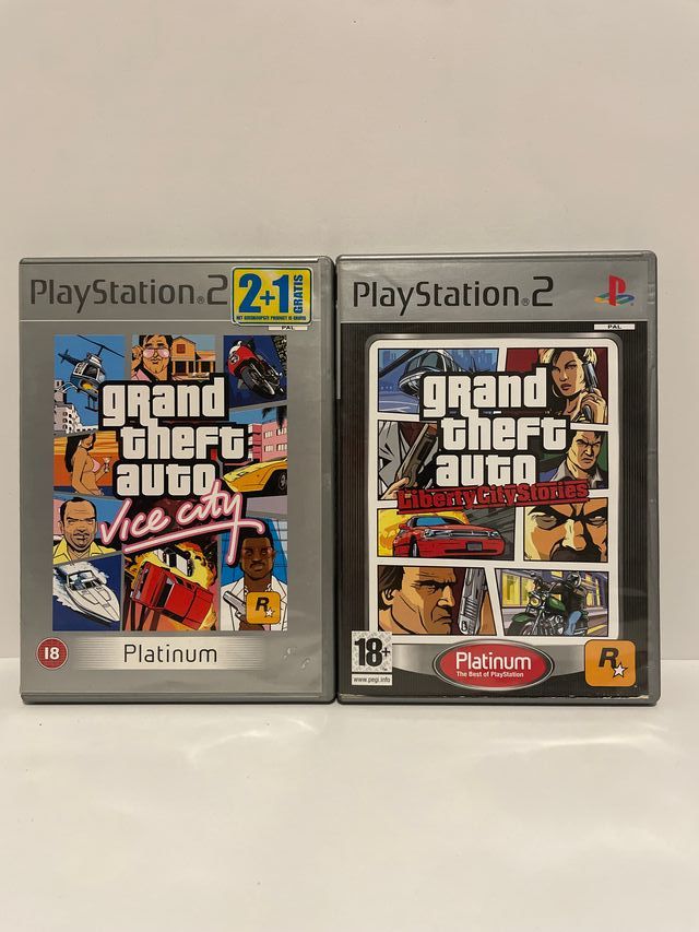 Lote PS2 GTA Vice City + GTA Liberty City