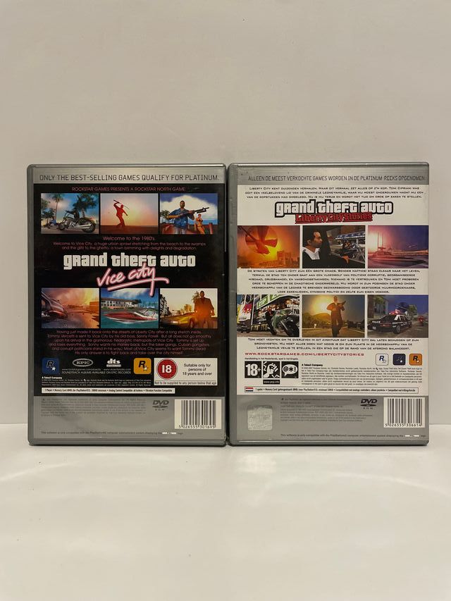 Lote PS2 GTA Vice City + GTA Liberty City