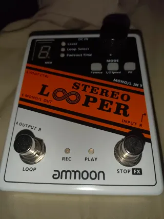 Ammoon Stereo Looper Pedal Guitarra