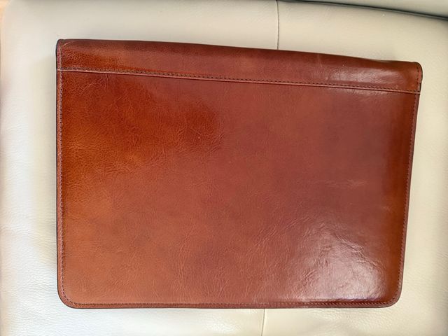 Maletín piel italiano marrón