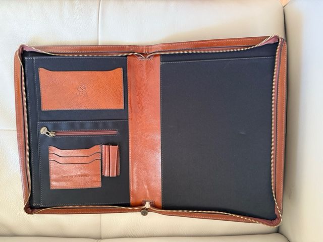 Maletín piel italiano marrón