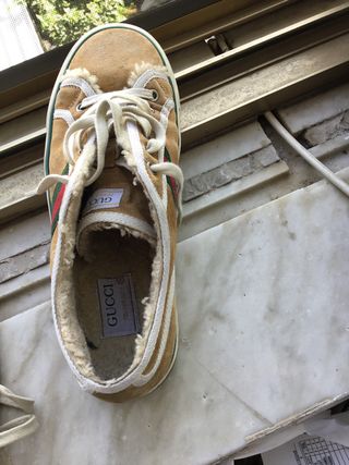 Scarpa Gucci marrone e verde