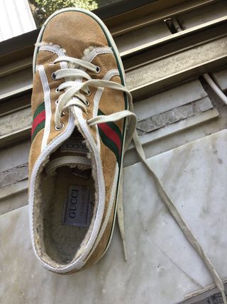 Scarpa Gucci marrone e verde