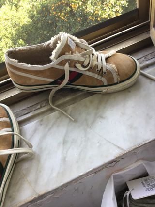 Scarpa Gucci marrone e verde