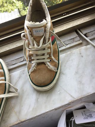 Scarpa Gucci marrone e verde