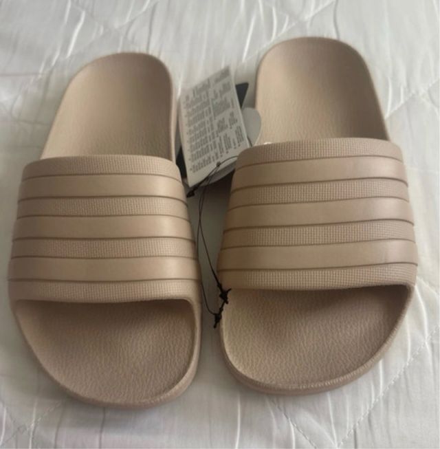 Chanclas Adidas Beige Talla M