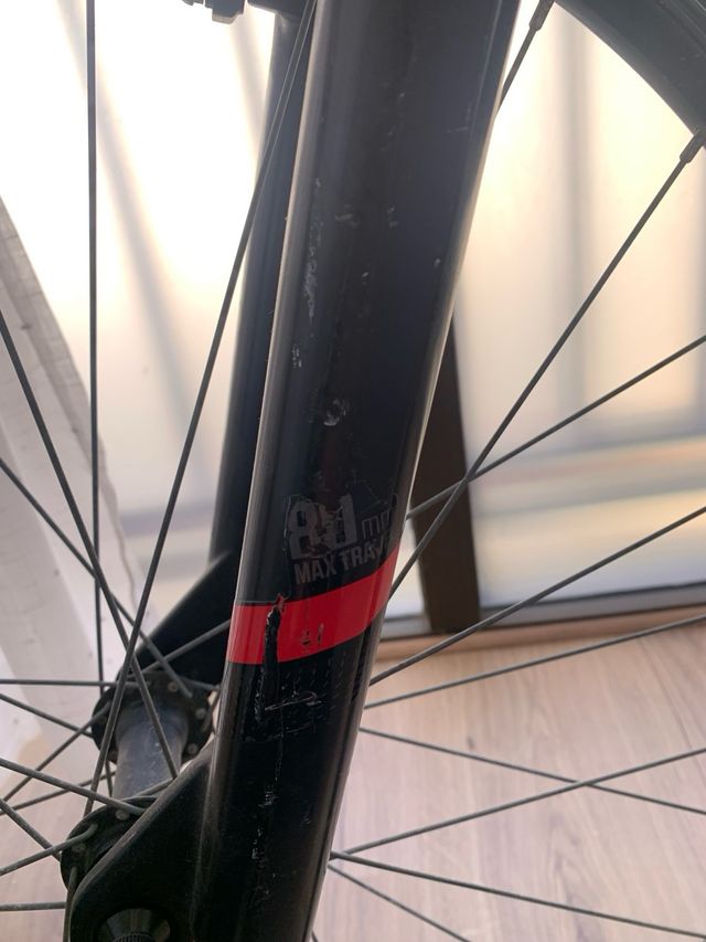 Bicicleta Rockrider ST 100 Roja