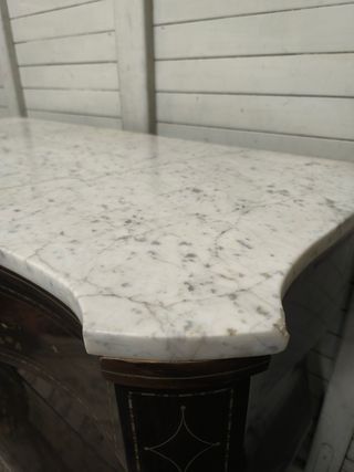 Cómoda Antigua Marquetería Latón Calidad