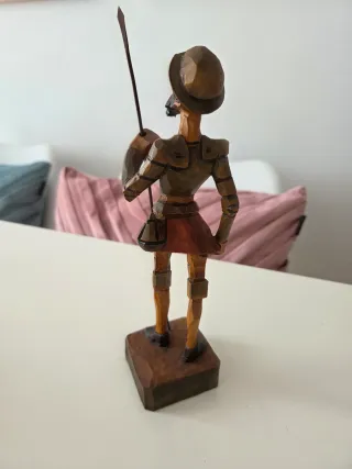 Figura Don Quijote madera tallada