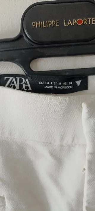 Pantalón blanco Zara