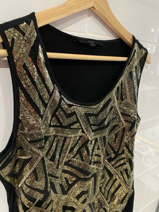 Blusa lentejuelas doradas Talla M