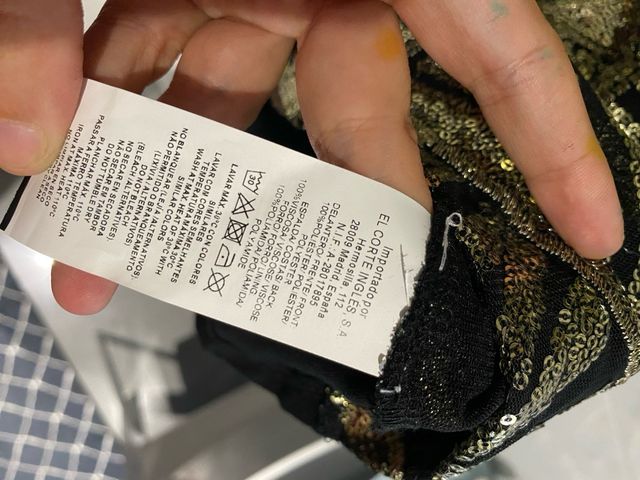 Blusa lentejuelas doradas Talla M