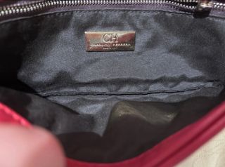 Bolso Carolina Herrera Piel color burdeos