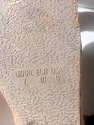 Sandalias cuña negras