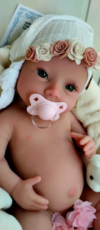 Bebé Reborn Silicona Premium 48cm