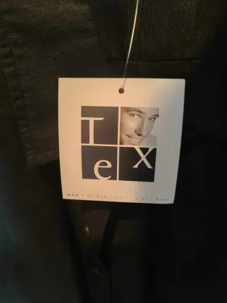 Camisa Negra Tex Manga Corta NUEVA