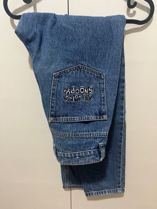 Pantalones Mom Pull&Bear Talla 34