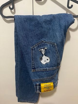 Pantalones Mom Pull&Bear Talla 34